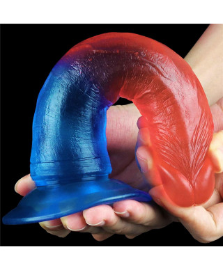 Żelowe dildo penis silikonowy z przyssawką