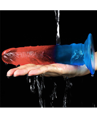 Żelowe dildo penis silikonowy z przyssawką
