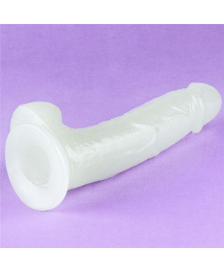 Podświetlane dildo sztuczny penis mocna przyssawka