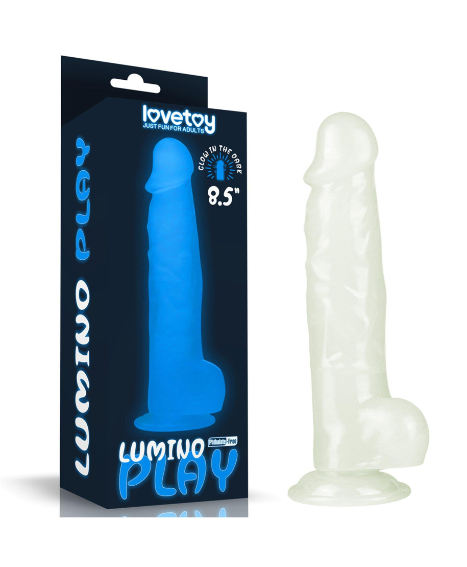 Dildo led giętkie duży penis podświetlany 215 cm