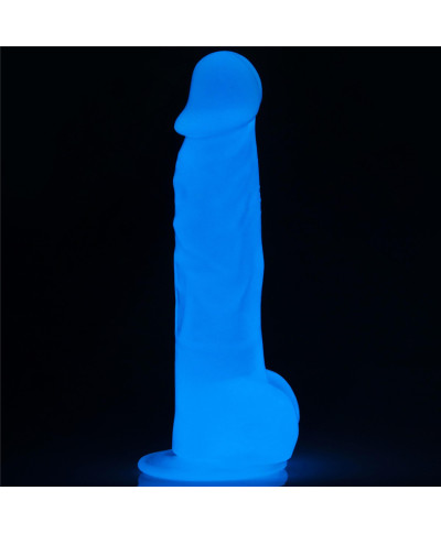 Dildo led giętkie duży penis podświetlany 215 cm