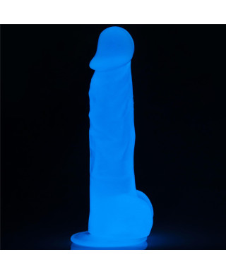 Dildo led giętkie duży penis podświetlany 215 cm