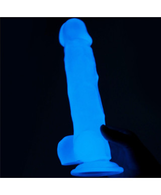 Dildo led giętkie duży penis podświetlany 215 cm