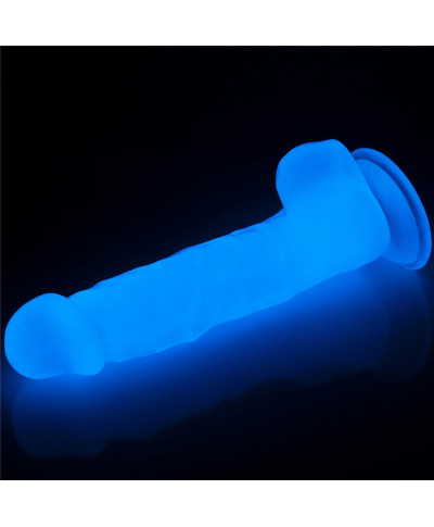 Dildo led giętkie duży penis podświetlany 215 cm