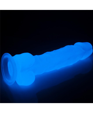 Dildo led giętkie duży penis podświetlany 215 cm