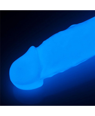 Dildo led giętkie duży penis podświetlany 215 cm