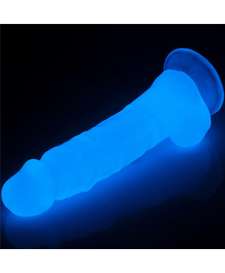 Dildo led giętkie duży penis podświetlany 215 cm