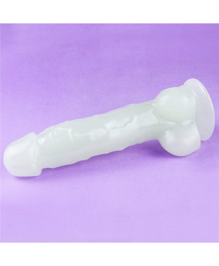 Dildo led giętkie duży penis podświetlany 215 cm