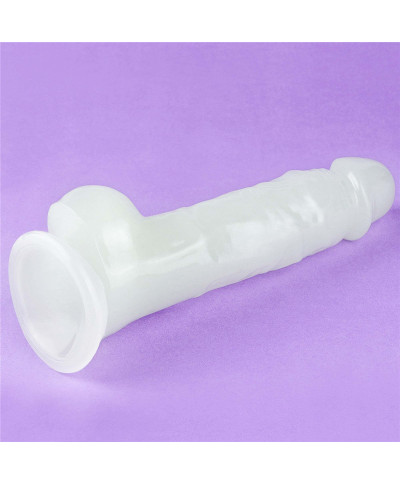 Dildo led giętkie duży penis podświetlany 215 cm