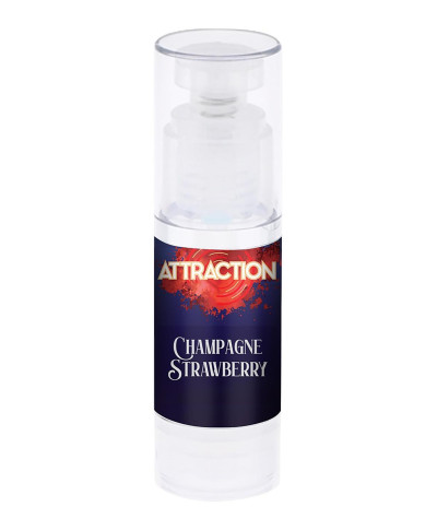 LUBRICANT ATTRACTION CHAMPAGNE STRAWBERRY 50 ML