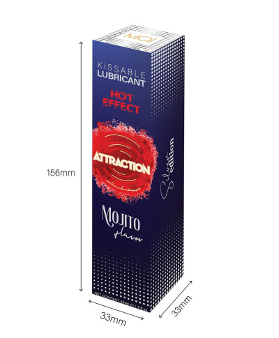 LUBRICANT ATTRACTION HEAT MOJITO 50 ML