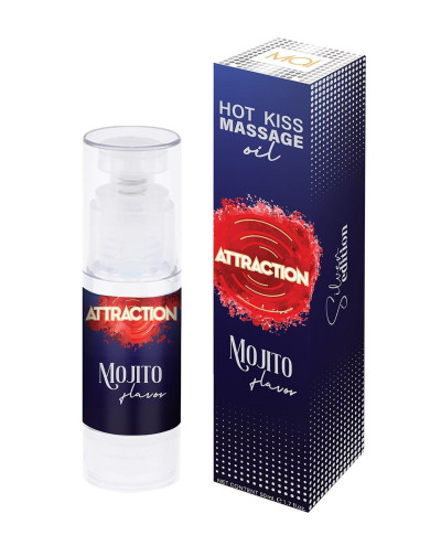 Żel jadalny do masażu Hot Kiss Smak Mojito 50ML