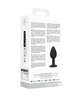 Korek analny z kryształkiem plug silikonowy sex
