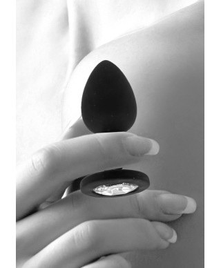 Korek analny z kryształkiem plug silikonowy sex