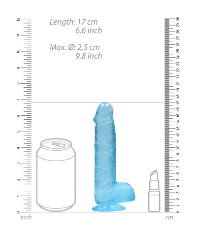 Realistic Dildo with Balls - 6 15 cm