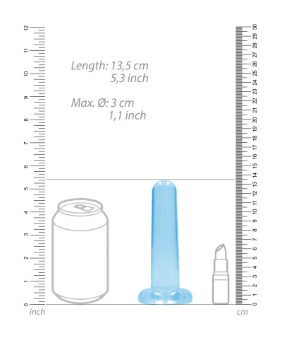 Małe dildo do penetracji pochwy i anusa 127 cm