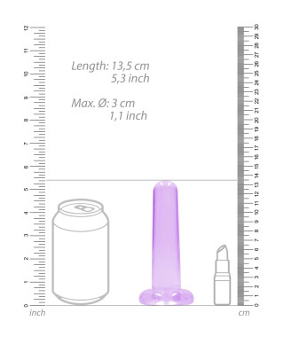 Dildo małe gładkie z mocną przyssawką 135 cm