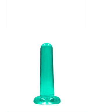 Dildo gładkie zielone z mocną przyssawką 135 cm