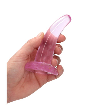 Dildo zakrzywione małe z mocną przyssawką 12 cm