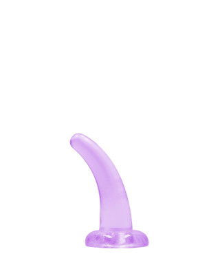 Dildo zakrzywione fiolet z mocną przyssawką 12 cm