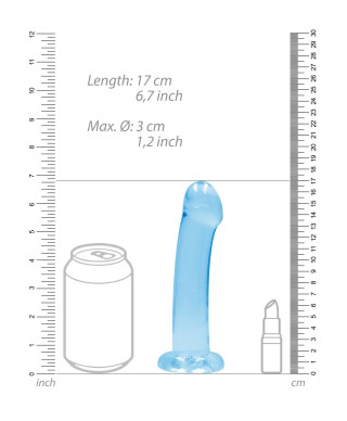 Dildo z mocna przyssawka penetracja pochwy 17 cm