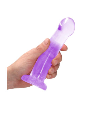 Proste sex dildo z główką i przyssawką penis 17 cm