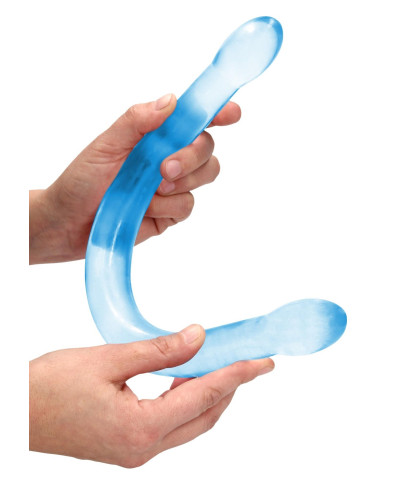 Gładkie podwójne dildo do sexu lesbijskiego 42 cm