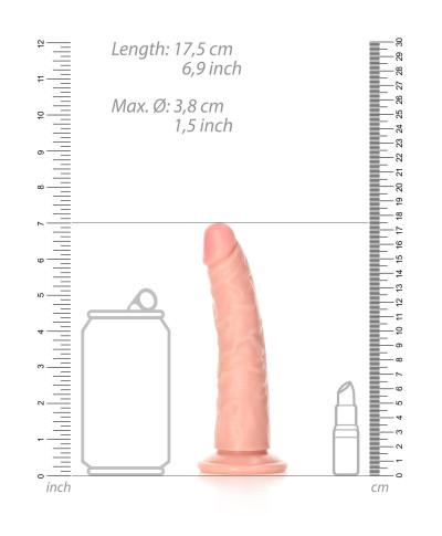 Slim Realistic Dildo with Suction Cup - 6 155 cm