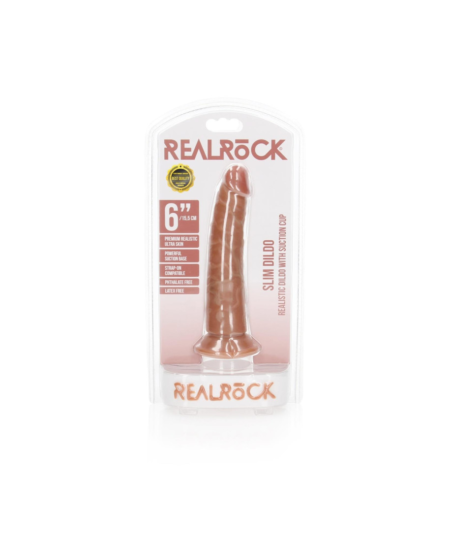 Slim Realistic Dildo with Suction Cup - 6 155 cm