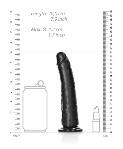 Slim Realistic Dildo with Suction Cup - 7 18 cm