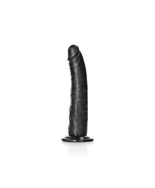 czarne silikonowe dildo z mocną przyssawką 225 cm