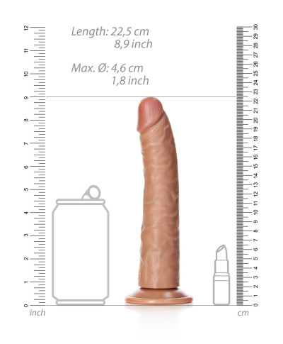 Duże realistyczne dildo z mocną przyssawką 225 cm