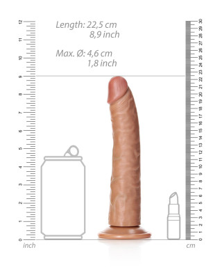 Duże realistyczne dildo z mocną przyssawką 225 cm