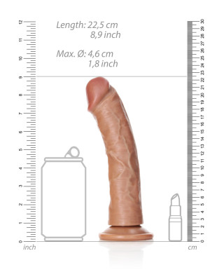 Duże Silikonowe żylaste dildo przyssawka 225 cm