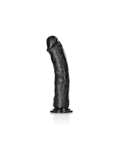 Czarne realistyczne żylaste dildo przyssawka 25 cm