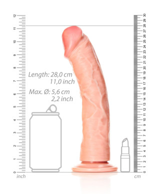 Curved Realistic Dildo with Suction Cup - 10 255 cm