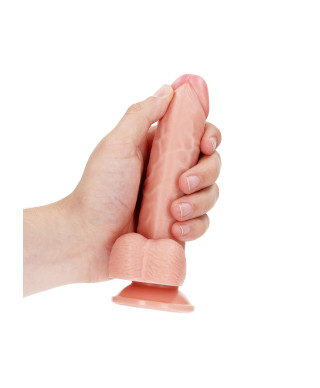 Realistyczne żylaste dildo z przyssawką 17 cm