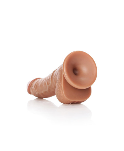 Grube silikonowe żylaste dildo przyssawka 17 cm