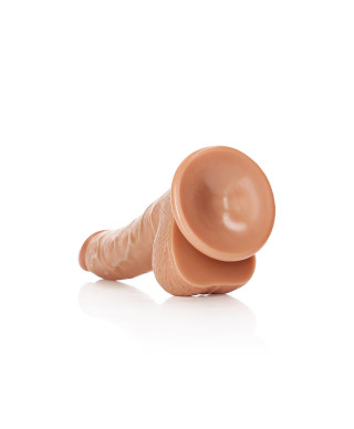 Duże silikonowe żylaste dildo przyssawka 20 cm