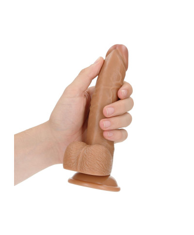 Duże silikonowe żylaste dildo przyssawka 20 cm