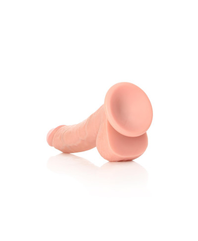 Silikonowe żylaste cieliste dildo przyssawka 23 cm