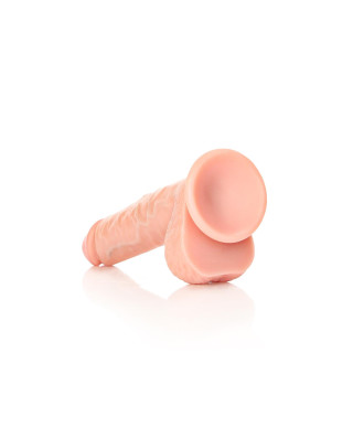 Duże żylaste miękkie dildo z mocną przyssawką 20cm