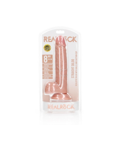 Realistyczne cieliste dildo z przyssawką 23 cm