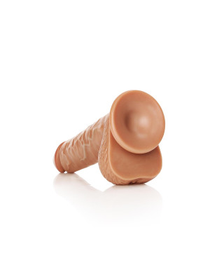 Duży żylasty penis dildo przyssawka silikon 25 cm