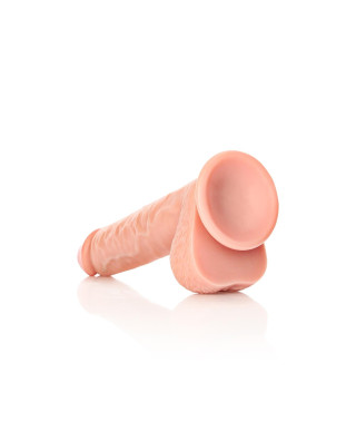 Straight Realistic Dildo Balls Suction Cup - 10 255 cm