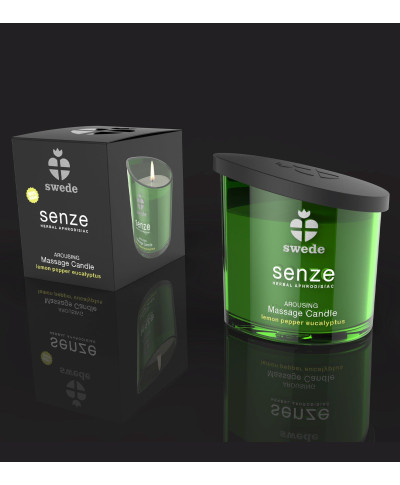 Swede - Senze Arousing Massage Candle Lemon Pepper Eucalyptus