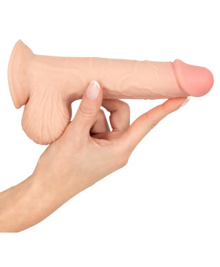 Realistyczny żylasty penis z przyssawką 19 cm