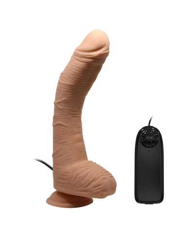 Dildo zakrzywiony penis przyssawka pilot 28 cm