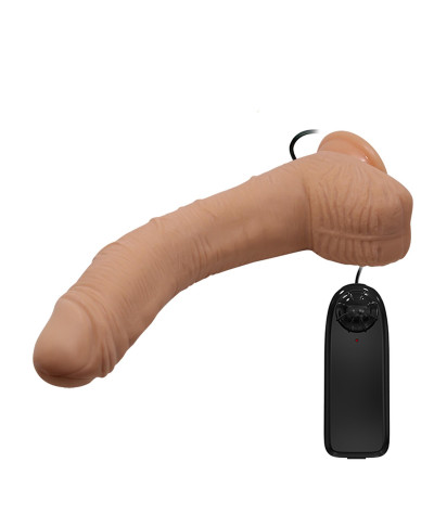 Dildo zakrzywiony penis przyssawka pilot 28 cm