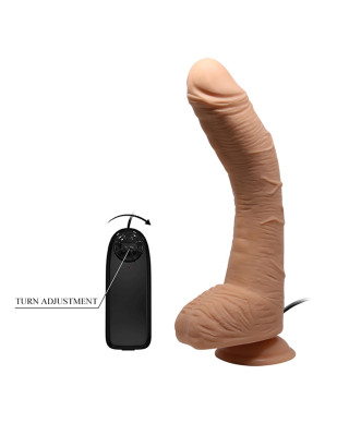 Dildo zakrzywiony penis przyssawka pilot 28 cm